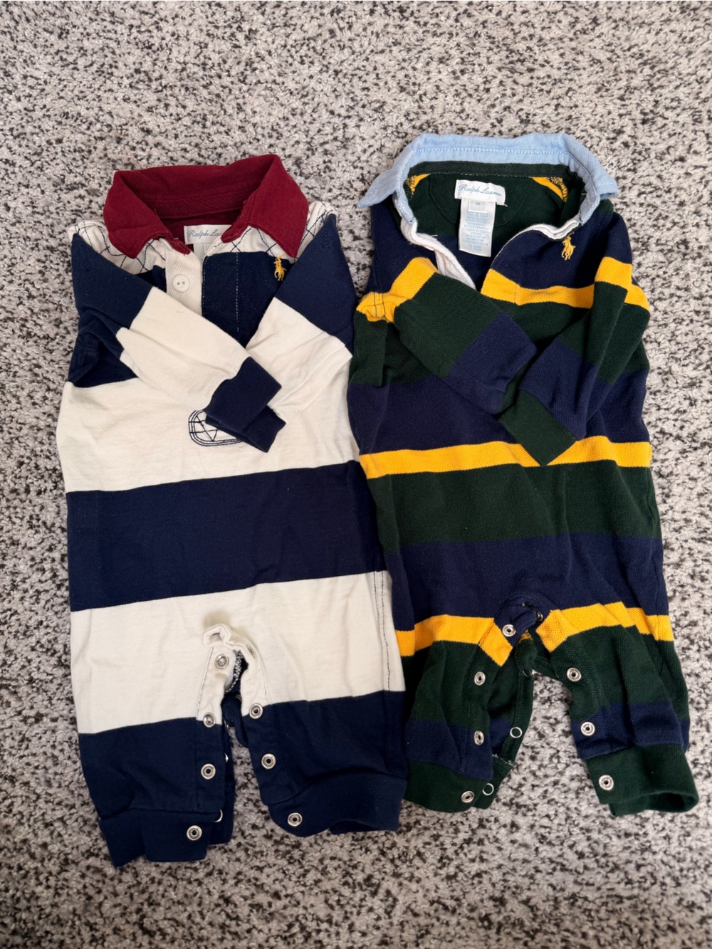 Polo Ralph Lauren baby boys rompers size 3M